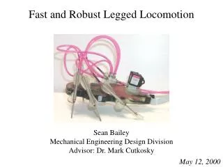 Fast and Robust Legged Locomotion