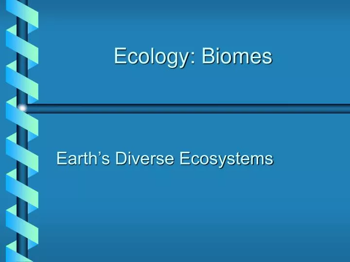 ecology biomes