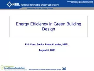 Energy Efficiency in Green Building Design