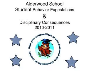 Alderwood School Student Behavior Expectations &amp; Disciplinary Consequences 2010-2011