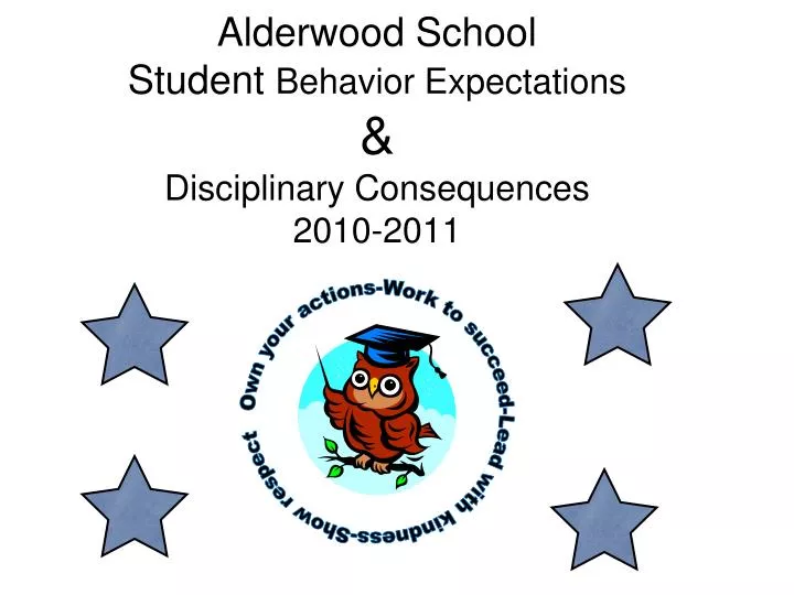 alderwood school student behavior expectations disciplinary consequences 2010 2011
