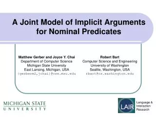 A Joint Model of Implicit Arguments for Nominal Predicates