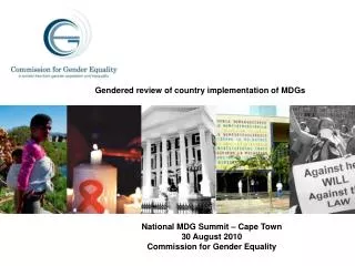 Gendered review of country implementation of MDGs