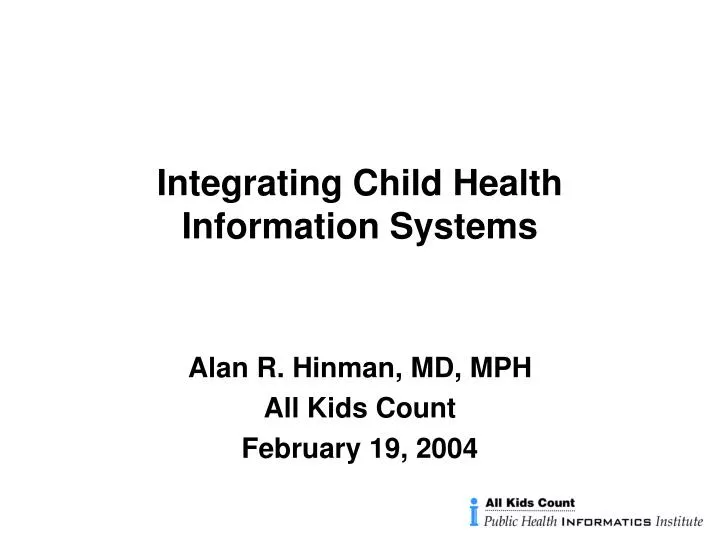integrating child health information systems