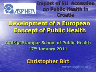 Impact of EU Accession on Public Health in Croatia