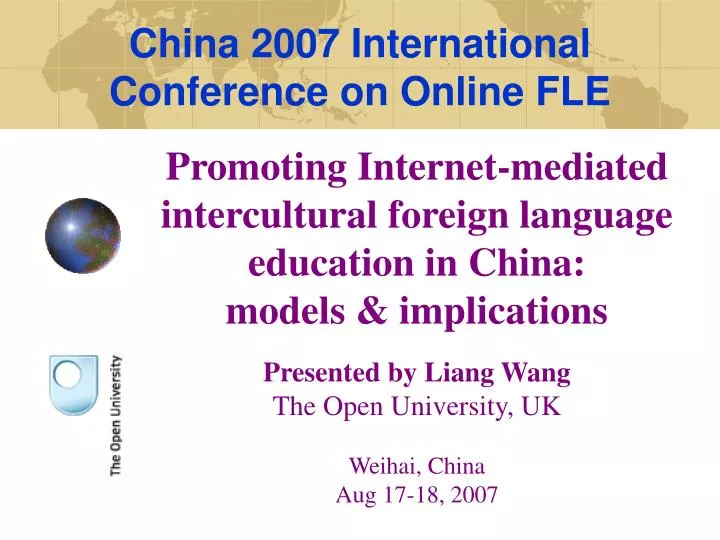 promoting internet mediated intercultural foreign language education in china models implications