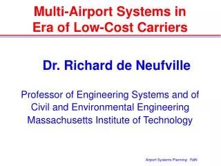 Multi-Airport Systems in Era of Low-Cost Carriers