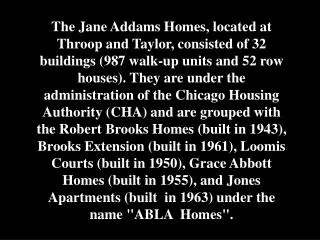 &quot;Animal Court“ - Jane Addams Homes - 2003