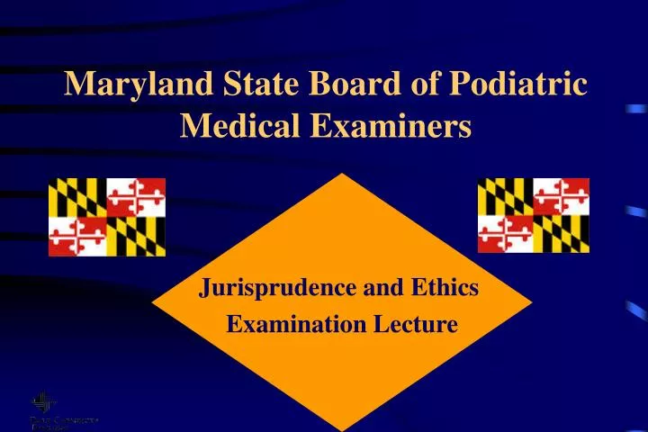 maryland state board of podiatric medical examiners