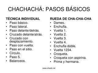 chachach pasos b sicos
