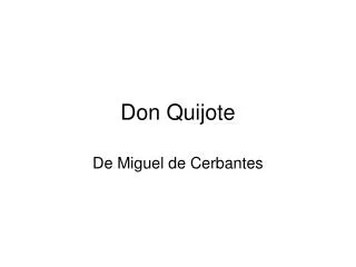 don quijote