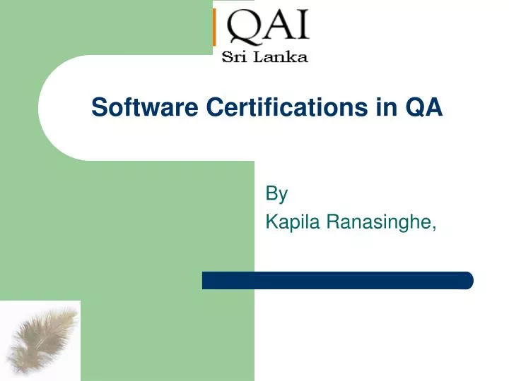 software certifications in qa