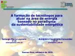 Solange Maria Loureiro IF-SC solange@ifsc.edu.br - slide 1
