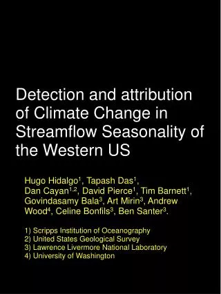 Detection and attribution of Climate Change in Streamflow Seasonality of the Western US