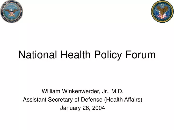 national health policy forum