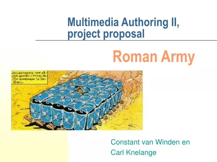 multimedia authoring ii project proposal