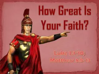 How Great Is Your Faith?