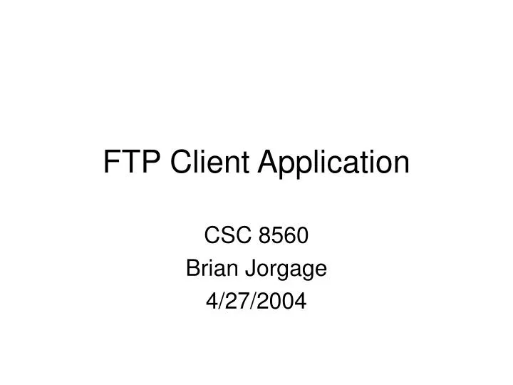 ftp client application