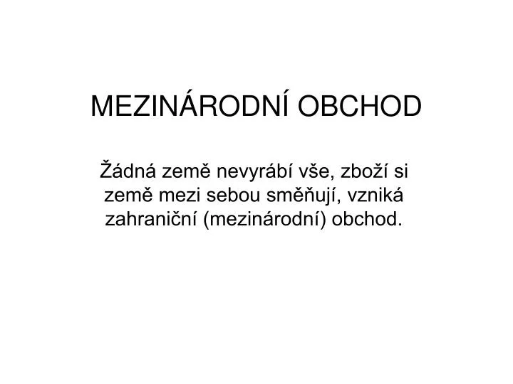 mezin rodn obchod