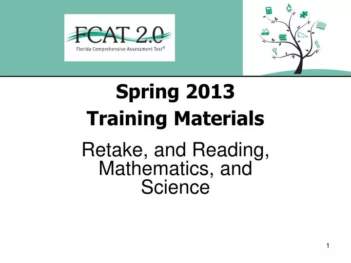 spring 2013 training materials