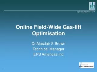 Online Field-Wide Gas-lift Optimisation