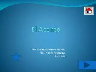 el acento