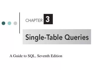 A Guide to SQL, Seventh Edition