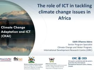 Climate Change Adaptation and ICT (CHAI)