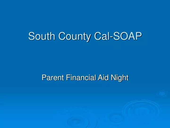 south county cal soap