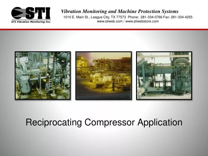 reciprocating compressor application