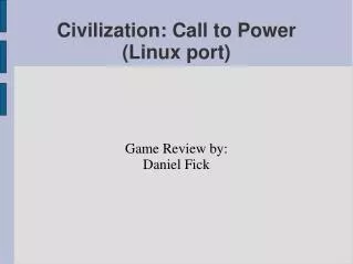 Civilization: Call to Power (Linux port)