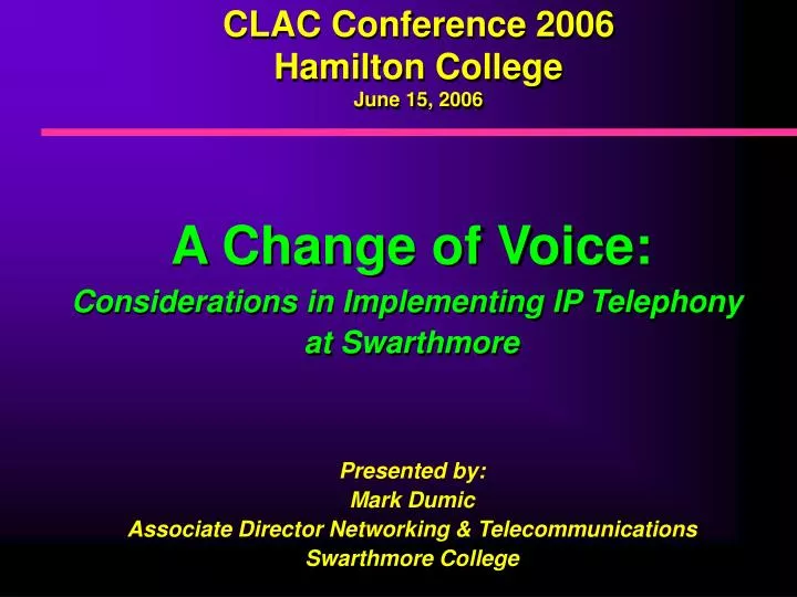 clac conference 2006 hamilton college june 15 2006