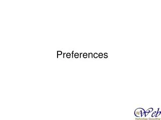 preferences