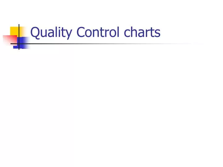 quality control charts