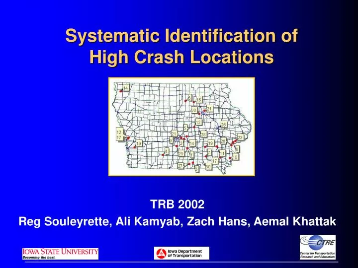 systematic identification of high crash locations