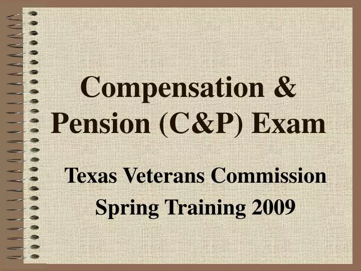 compensation pension c p exam