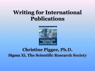 Writing for International Publications