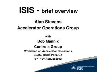 ISIS - brief overview