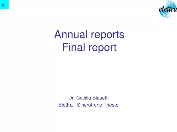 annual reports final report