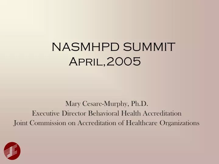 nasmhpd summit april 2005