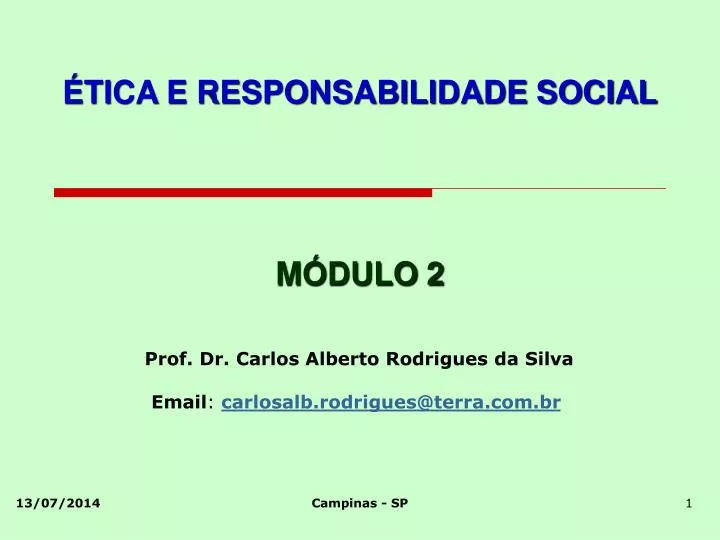 tica e responsabilidade social