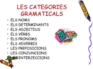 les categories gramaticals
