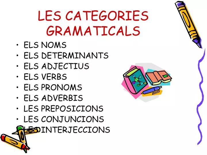 les categories gramaticals