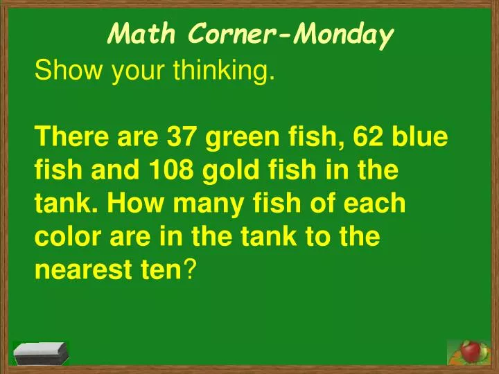 math corner monday