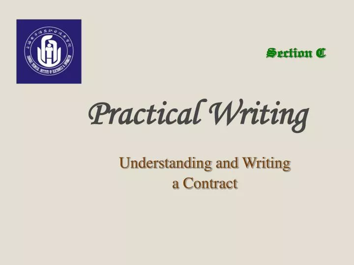 understanding and writing a contract