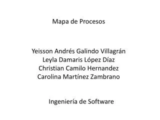 mapa de procesos