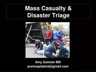 Mass Casualty &amp; Disaster Triage