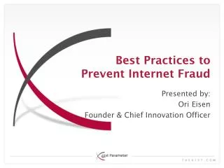 Best Practices to Prevent Internet Fraud