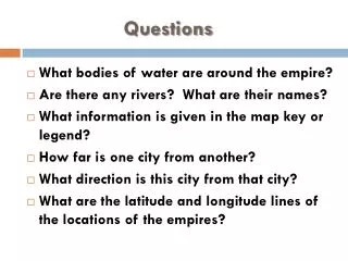 questions