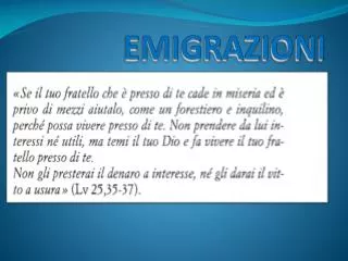 emigrazioni